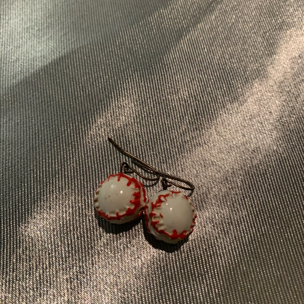 Baseball earrings